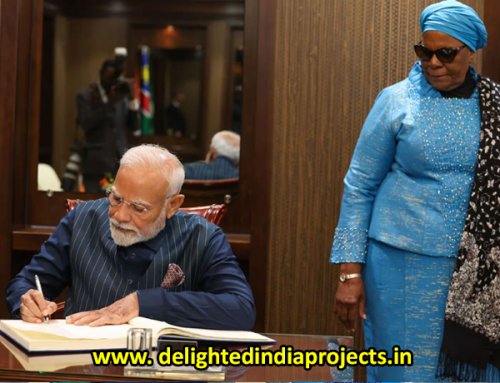 പ്രധാനമന്ത്രിയുടെ നമീബിയ  സന്ദര്‍ശനം Prime Minister meets with the President of Namibia प्रधानमंत्री ने नामीबिया के राष्ट्रपति से मुलाकात की