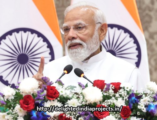 പ്രധാനമന്ത്രി മോദി മാക്രോണുമായി കൂടിക്കാഴ്ച നടത്തി  PMs Press Statement during the Joint Press Statement with the President of France