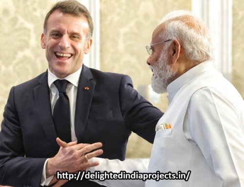 പ്രധാനമന്ത്രി മോദി മാക്രോണുമായി കൂടിക്കാഴ്ച നടത്തി  PMs Press Statement during the Joint Press Statement with the President of France