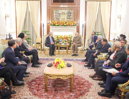   ഇന്ത്യ ഇംപാക്ട് ഉച്ചകോടി  Artificial   Intelligence India Summit 2026   PM Modi meets world leaders  outlines MANAV AI Vision at India Impact Summit