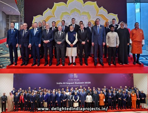 ഇന്ത്യ ഇംപാക്ട് ഉച്ചകോടിയിൽ ലോക നേതാക്കളുമായി പ്രധാനമന്ത്രി മോദി കൂടിക്കാഴ്ച നടത്തി PM Modi meets world leaders  outlines MANAV AI Vision at India Impact Summit